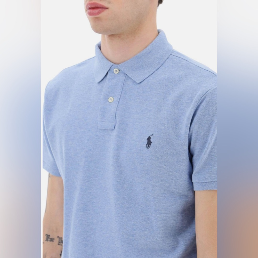 RALPH LAUREN POLO: Golf Polo Shirt, Blue